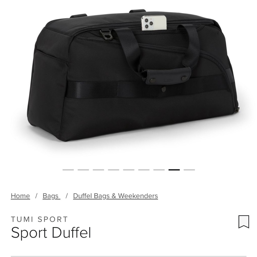 NWT! Authentic TUMI sport/golf duffel bag
